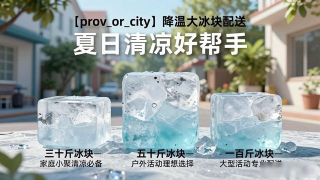 吴中降温大冰块配送_海鲜排档降温解决方案_高温天气大冰块配送